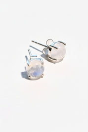 Glowing moonstone earrings pair