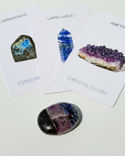 Clarity Palm Stone — Amethyst, Lapis Lazuli, Labradorite