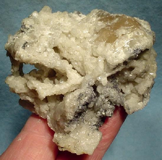 Anglesite crystal — Colorless, white, gray specimen, Orthorhombic crystal system