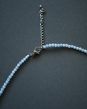 Aquamarine Necklace - 3mm Beaded