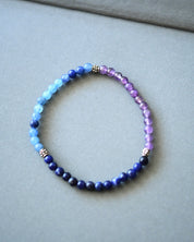 Enlighten Bracelet - Blue Aventurine & Amethyst 4mm