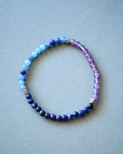 Enlighten Bracelet - Blue Aventurine & Amethyst 4mm