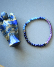 Enlighten Bracelet - Blue Aventurine & Amethyst 4mm