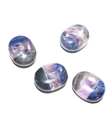 Clarity Palm Stone — Amethyst, Lapis Lazuli, Labradorite
