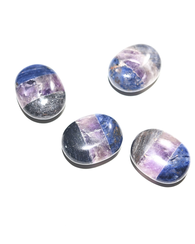 Clarity Palm Stone — Amethyst, Lapis Lazuli, Labradorite