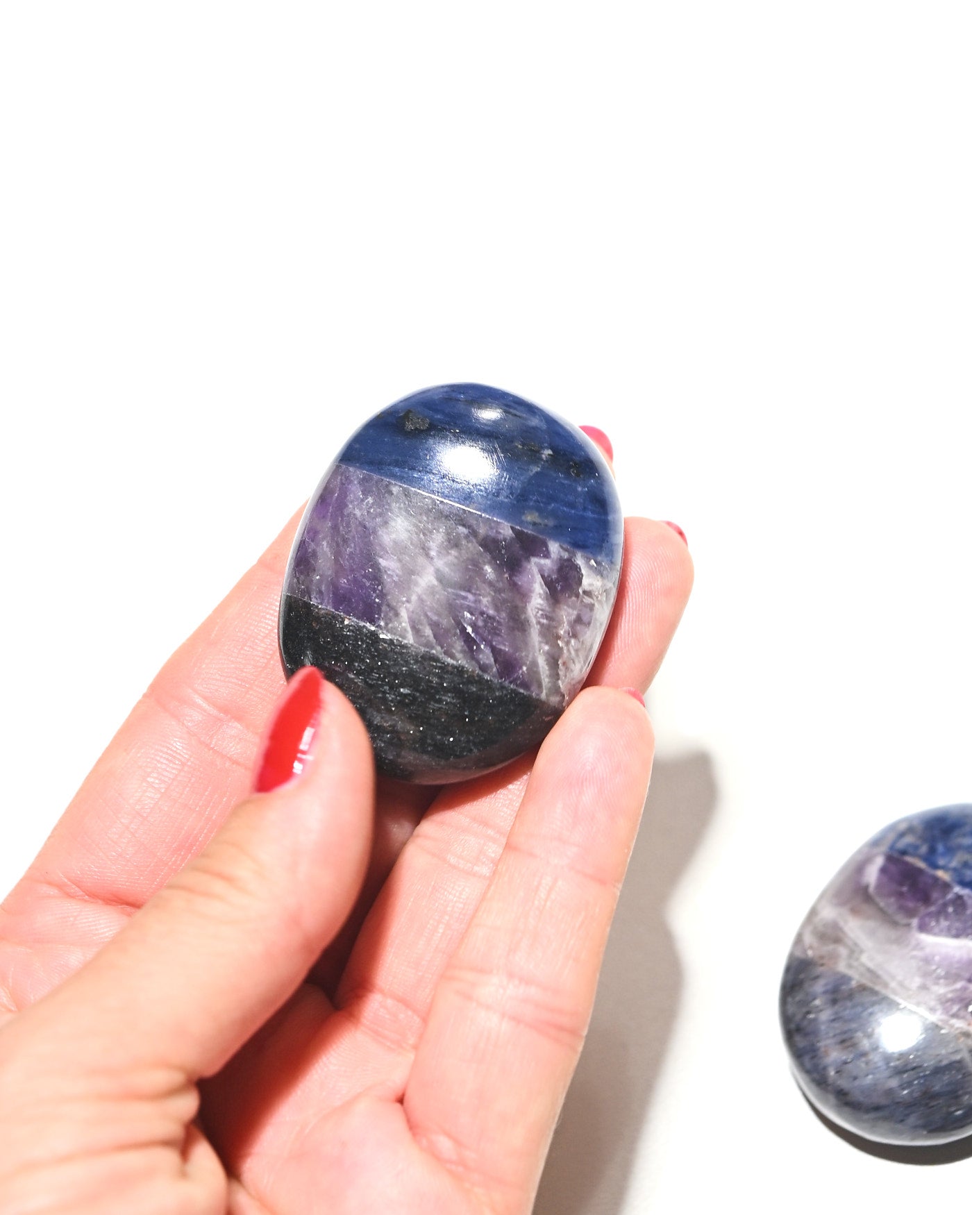 Clarity Palm Stone — Amethyst, Lapis Lazuli, Labradorite