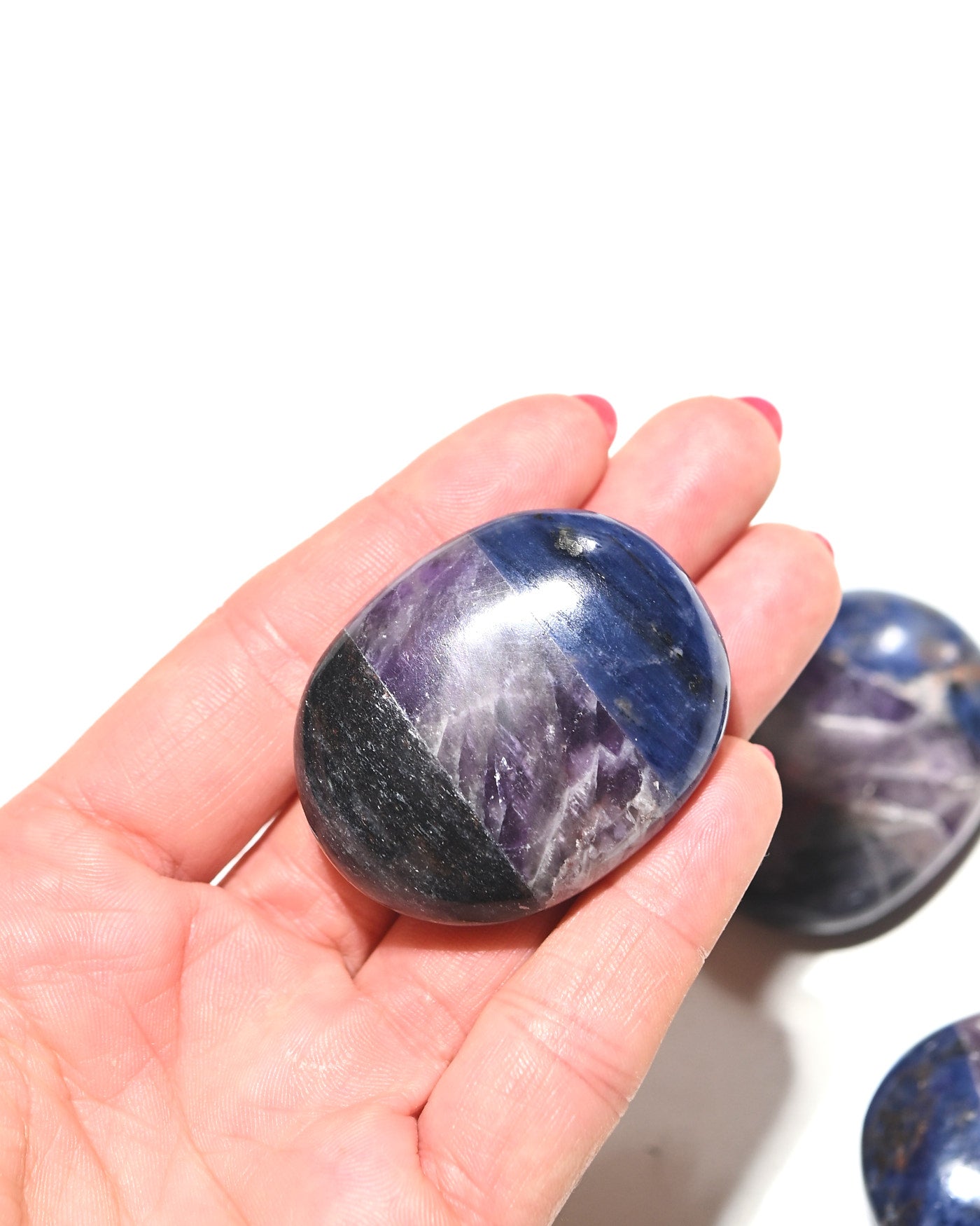 Clarity Palm Stone — Amethyst, Lapis Lazuli, Labradorite