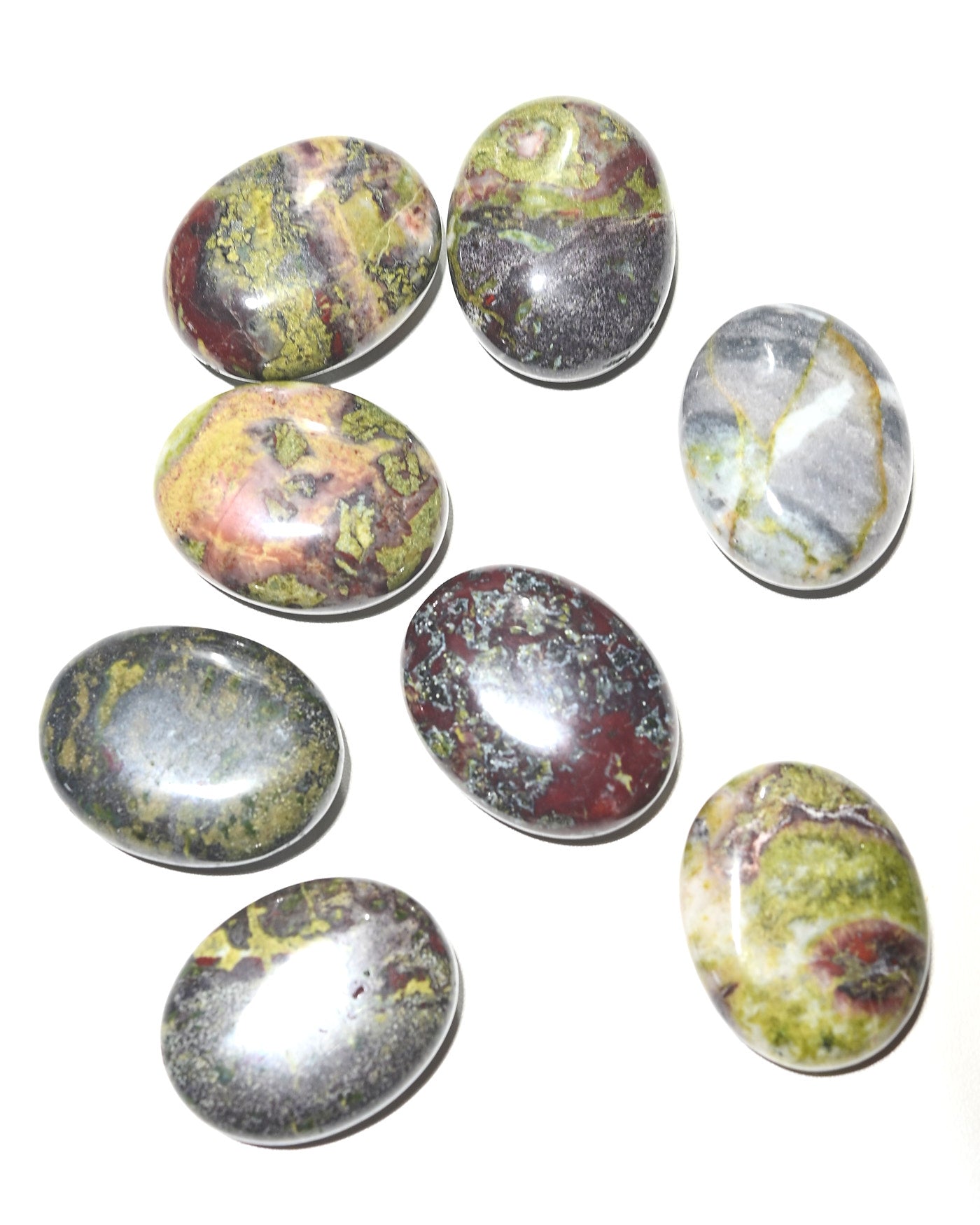 Dragon Blood Jasper Palm Stone