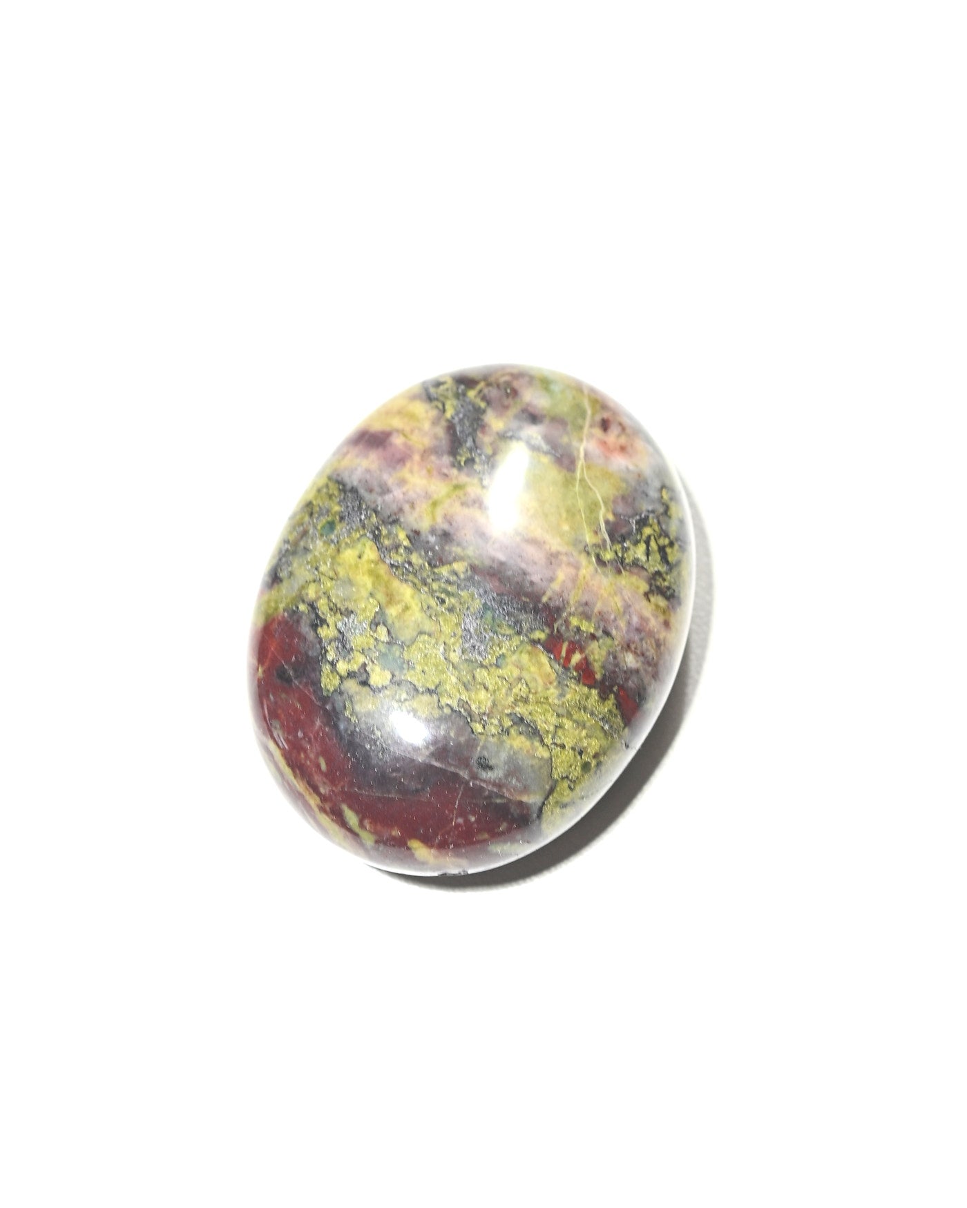 Dragon Blood Jasper Palm Stone