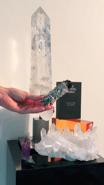 XXL Lemurian Seed Crystal on Stand 11lbs