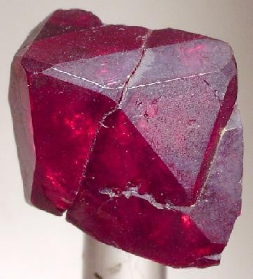 Cuprite crystal — Red, deep crimson specimen, Isometric crystal system