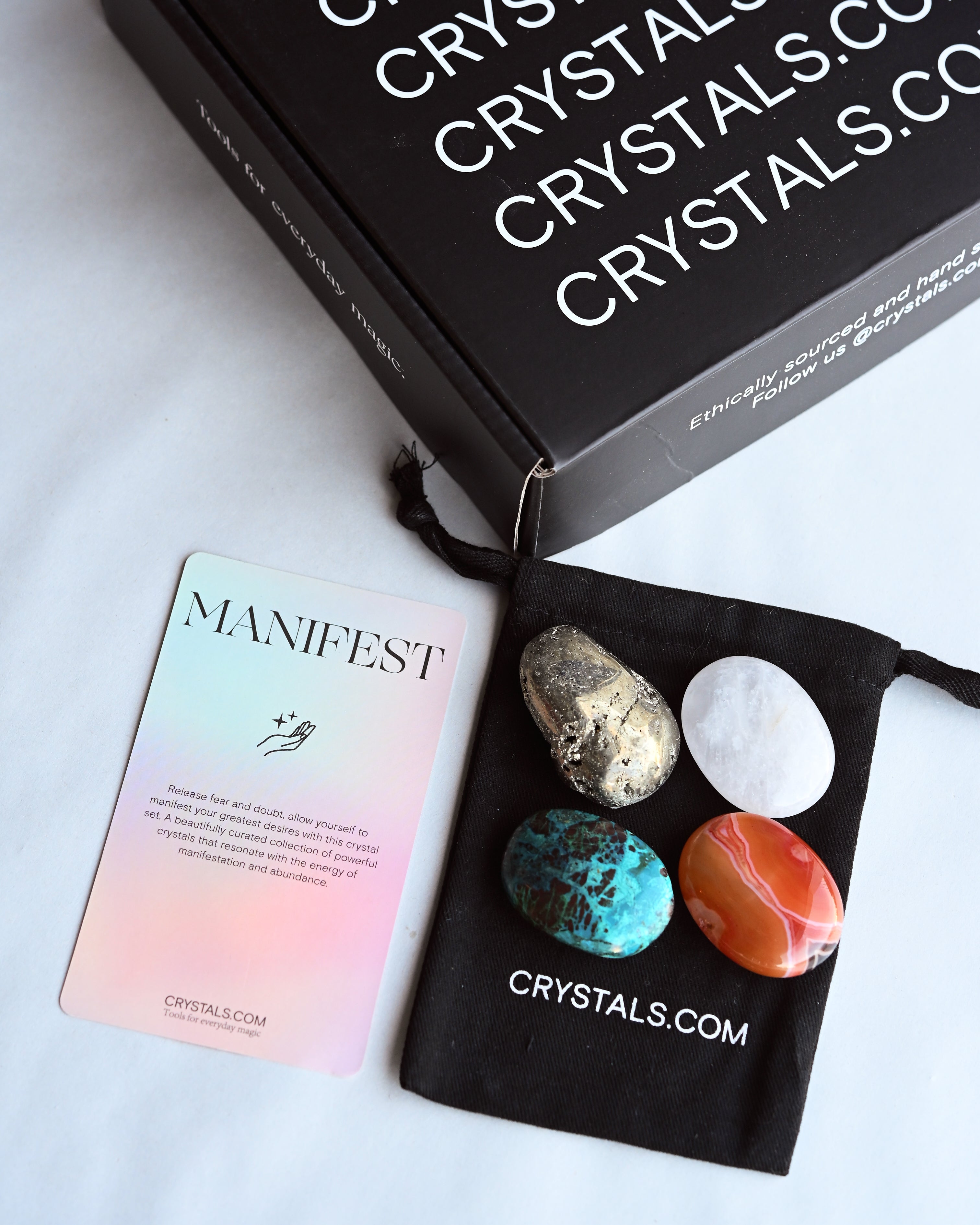Manifest Crystal Kit – Abundance, Prosperity & Success Crystals
