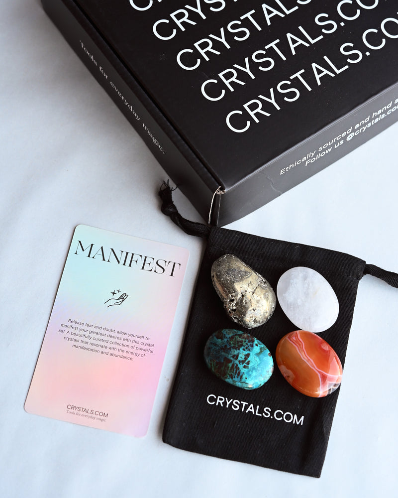 Manifest Crystal Kit – Abundance, Prosperity & Success Crystals