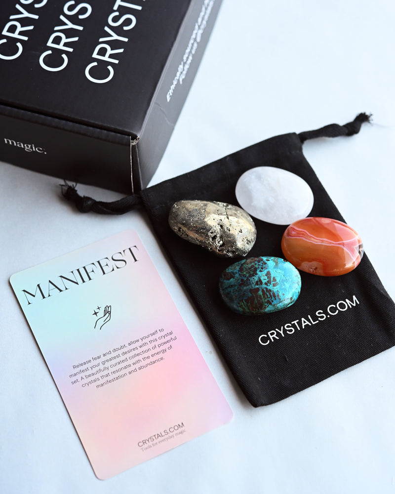 Manifest Crystal Kit – Abundance, Prosperity & Success Crystals