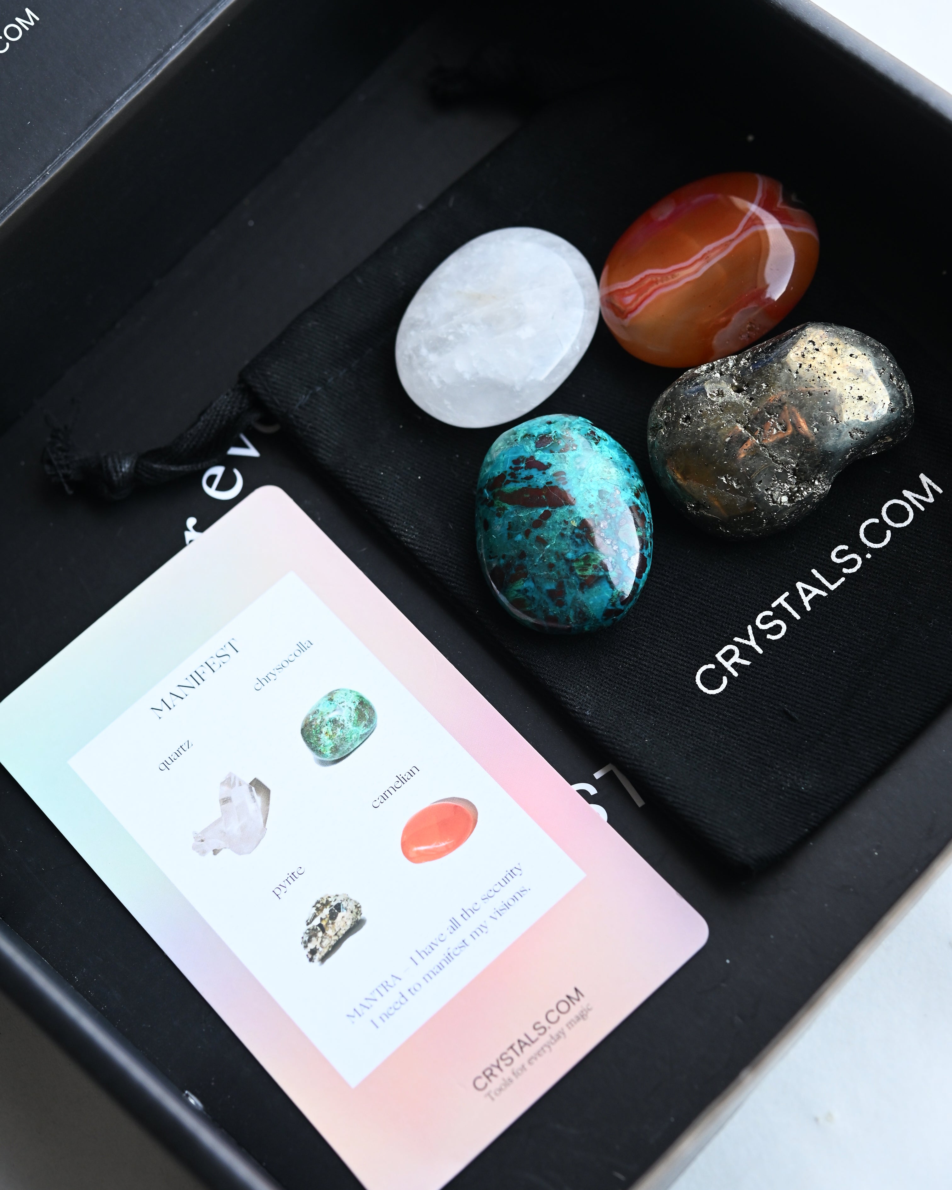Manifest Crystal Kit – Abundance, Prosperity & Success Crystals