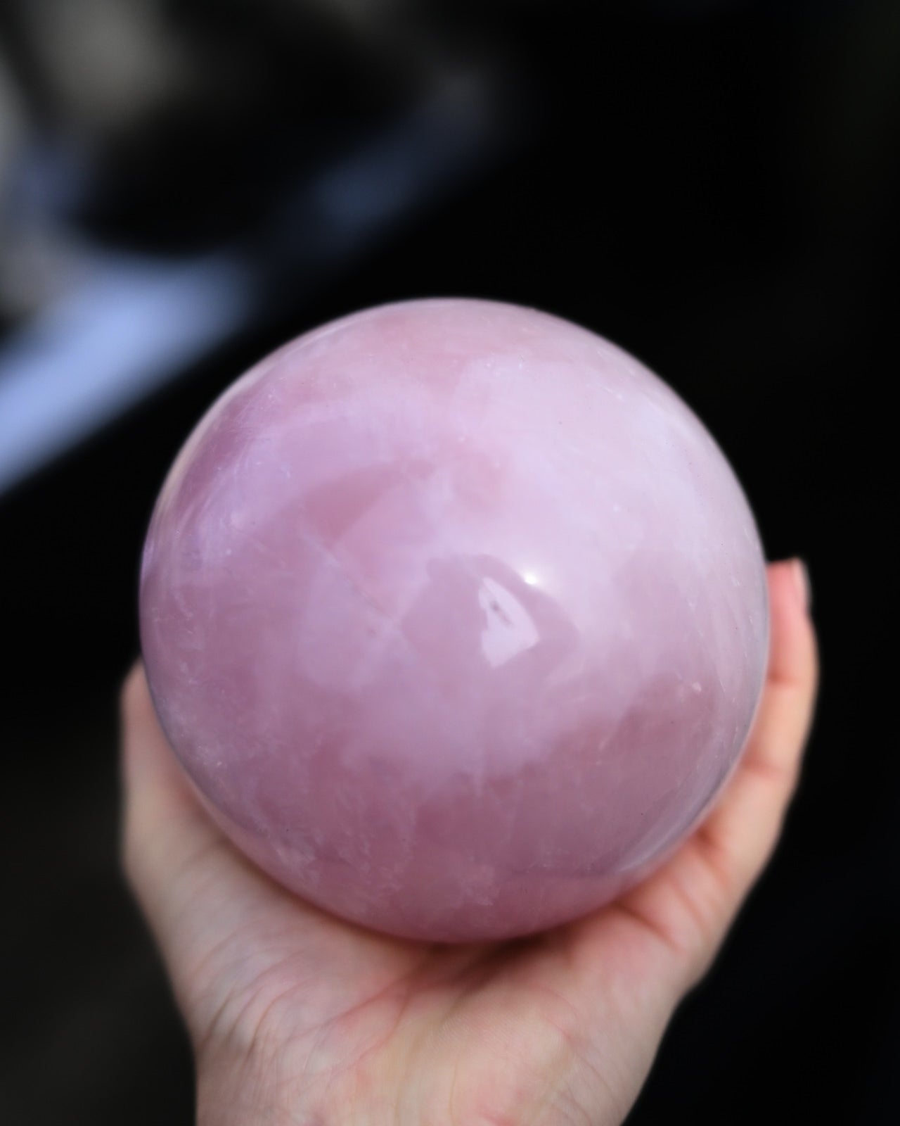 XL Rose Quartz Sphere 4lbs