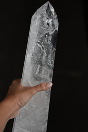 XXL Statement Clear Quartz Tower 7.2lbs