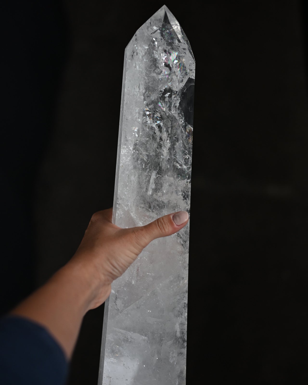 XXL Statement Clear Quartz Tower 7.2lbs