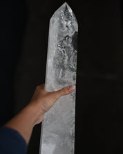 XXL Statement Clear Quartz Tower 7.2lbs