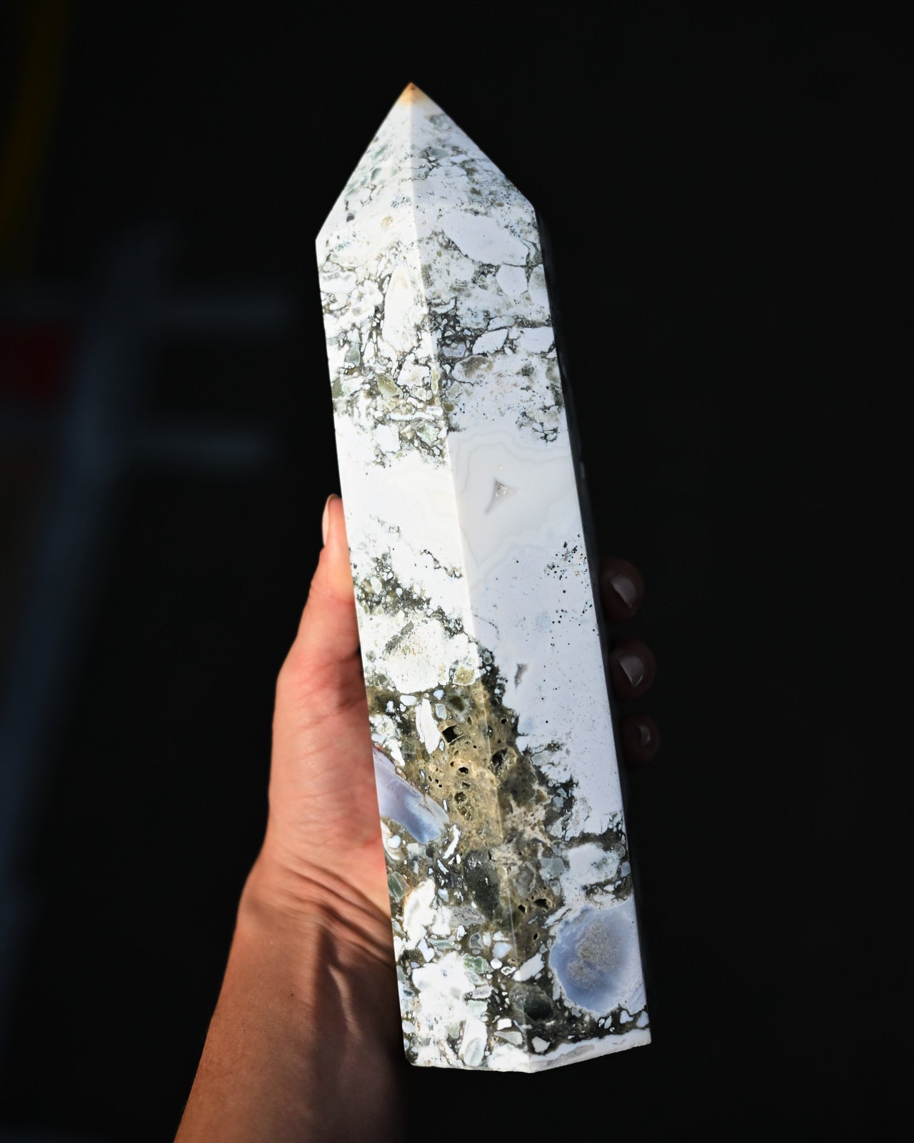 Ocean Jasper Tower 4.8lbs | Collector Crystal Decor | Crystals.com