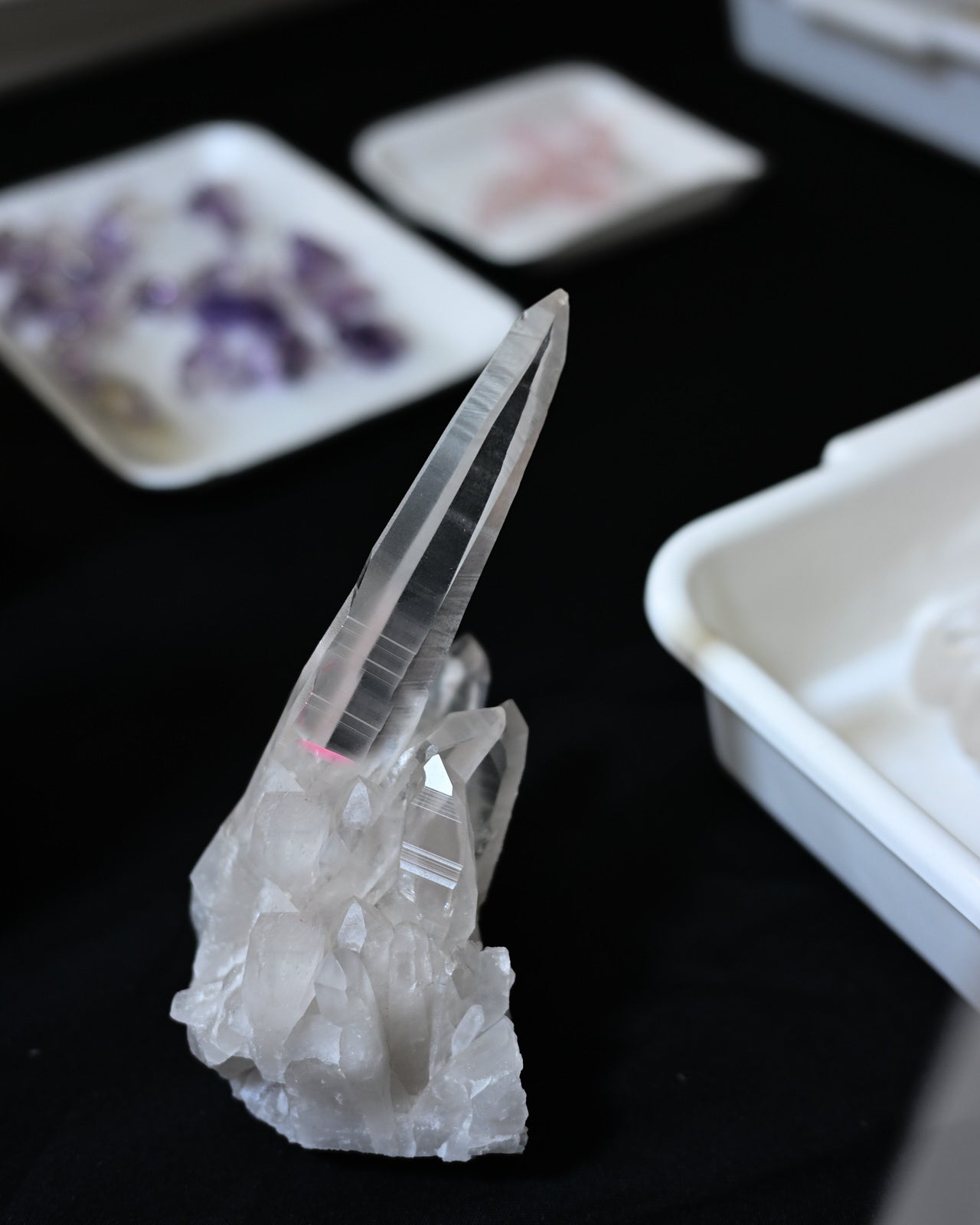 Laser Lemurian Quartz Cluster  2.2lbs