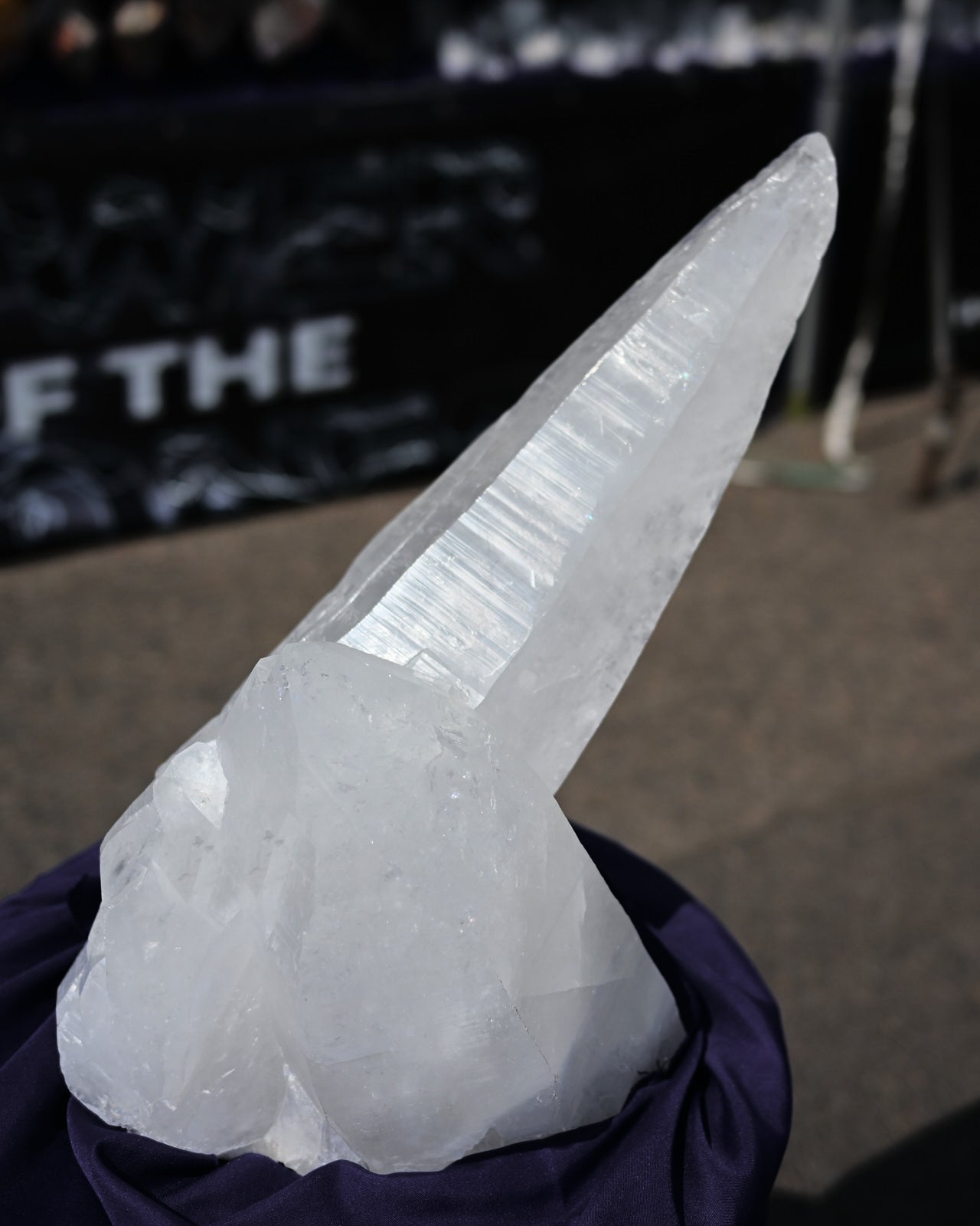 Museum-Quality Lemurian Quartz Point 72lbs