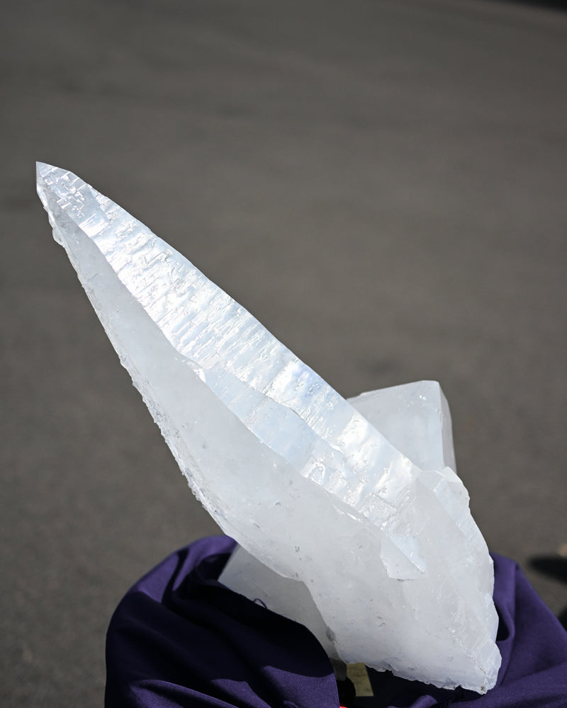 Rare 72lb Natural Lemurian Quartz Point