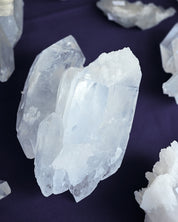 Double Terminated Clear Quartz Cluster A