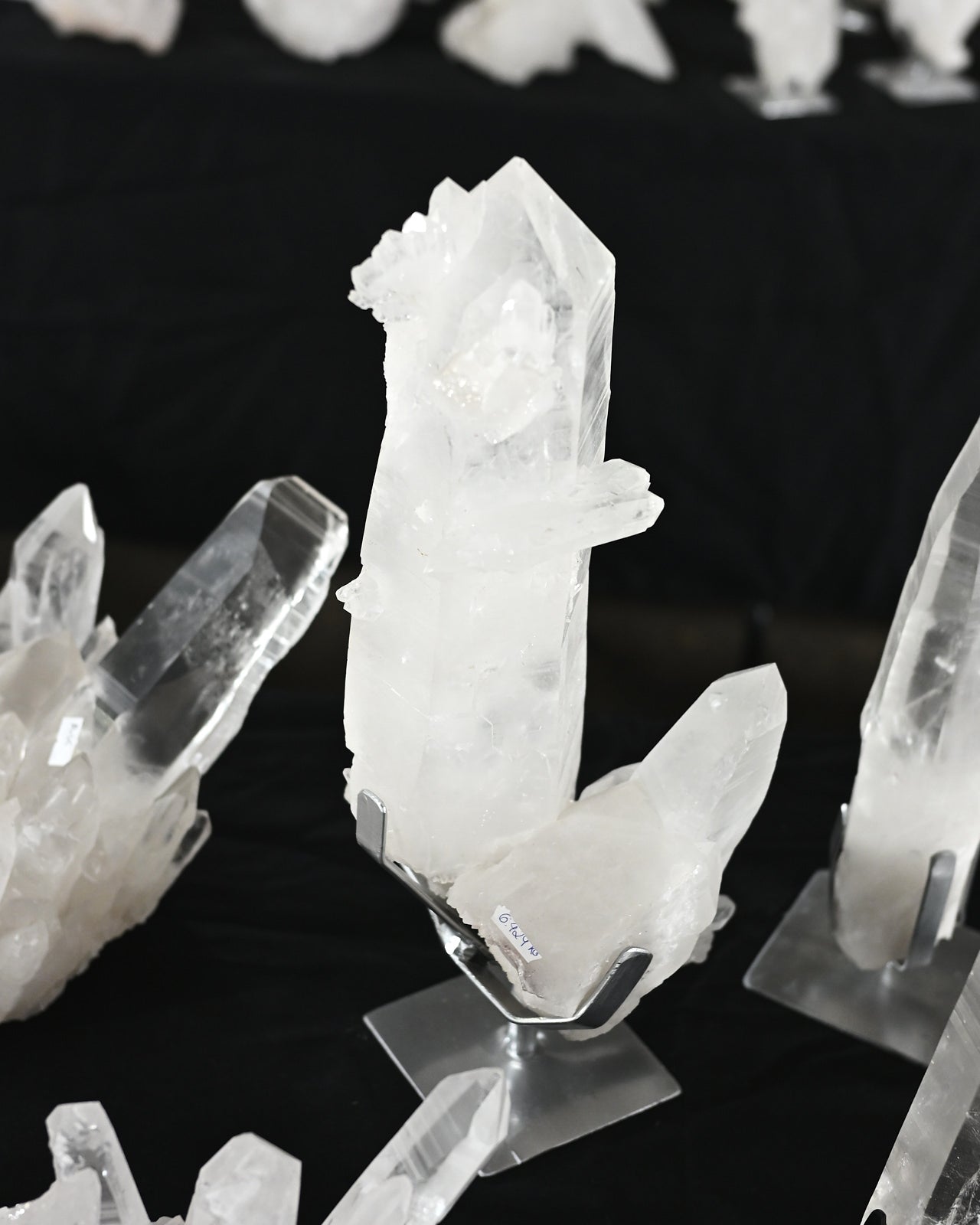 14lb Lemurian Quartz Cluster on Stand