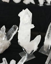 14lb Lemurian Quartz Cluster on Stand