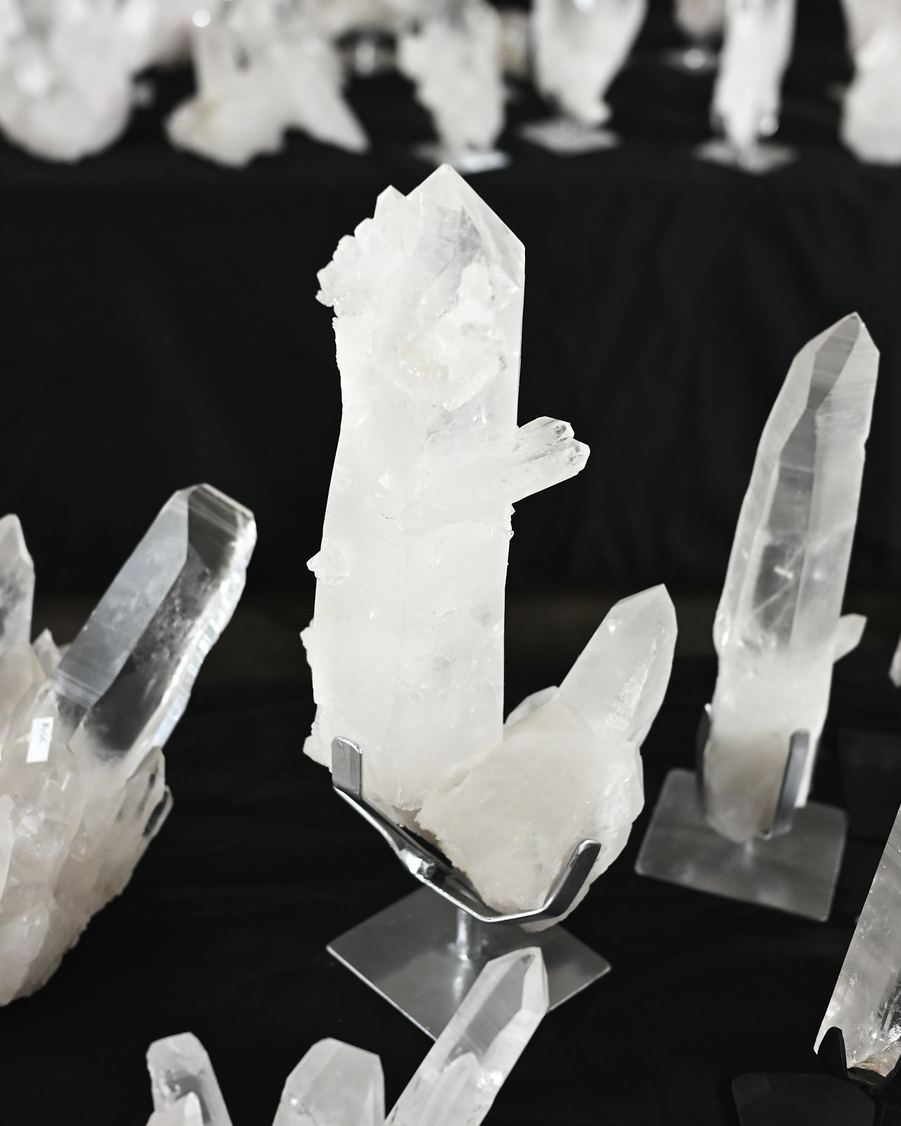 14lb Lemurian Quartz Cluster on Stand