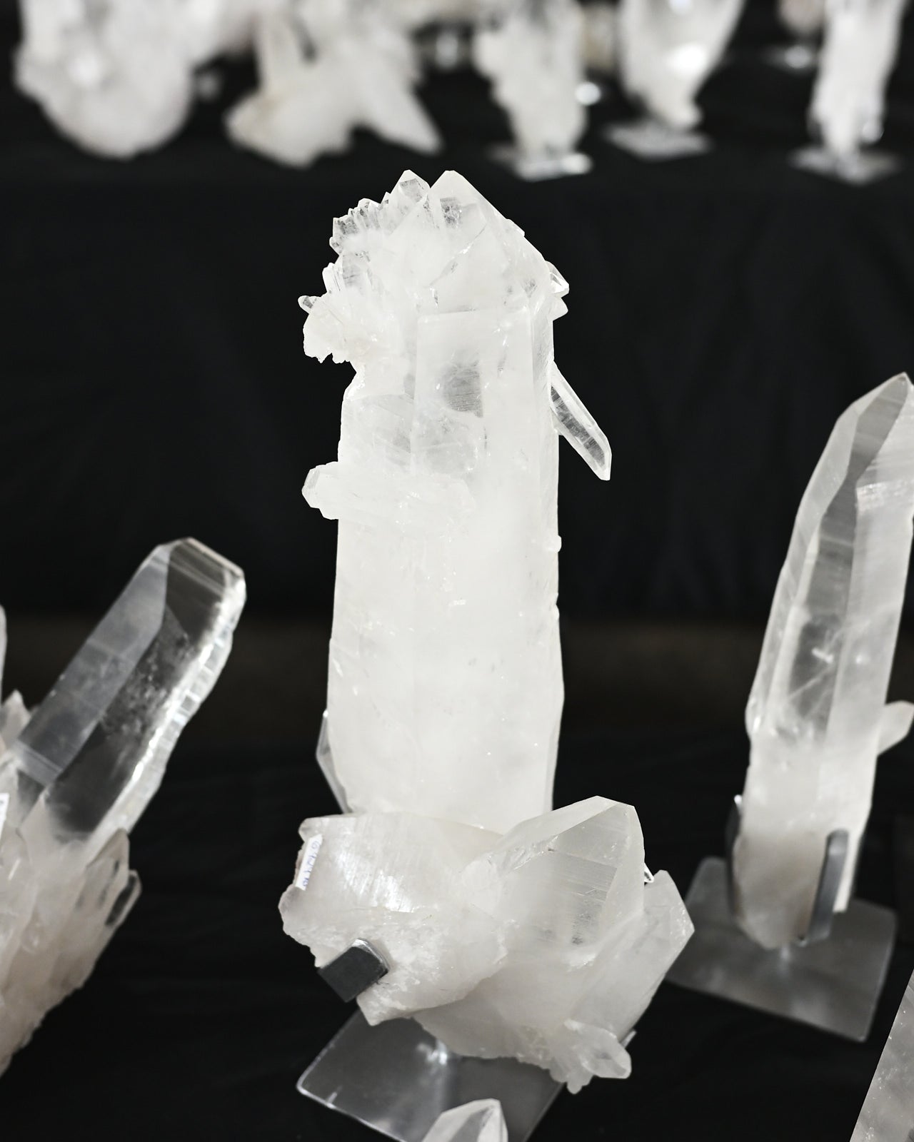 14lb Lemurian Quartz Cluster on Stand