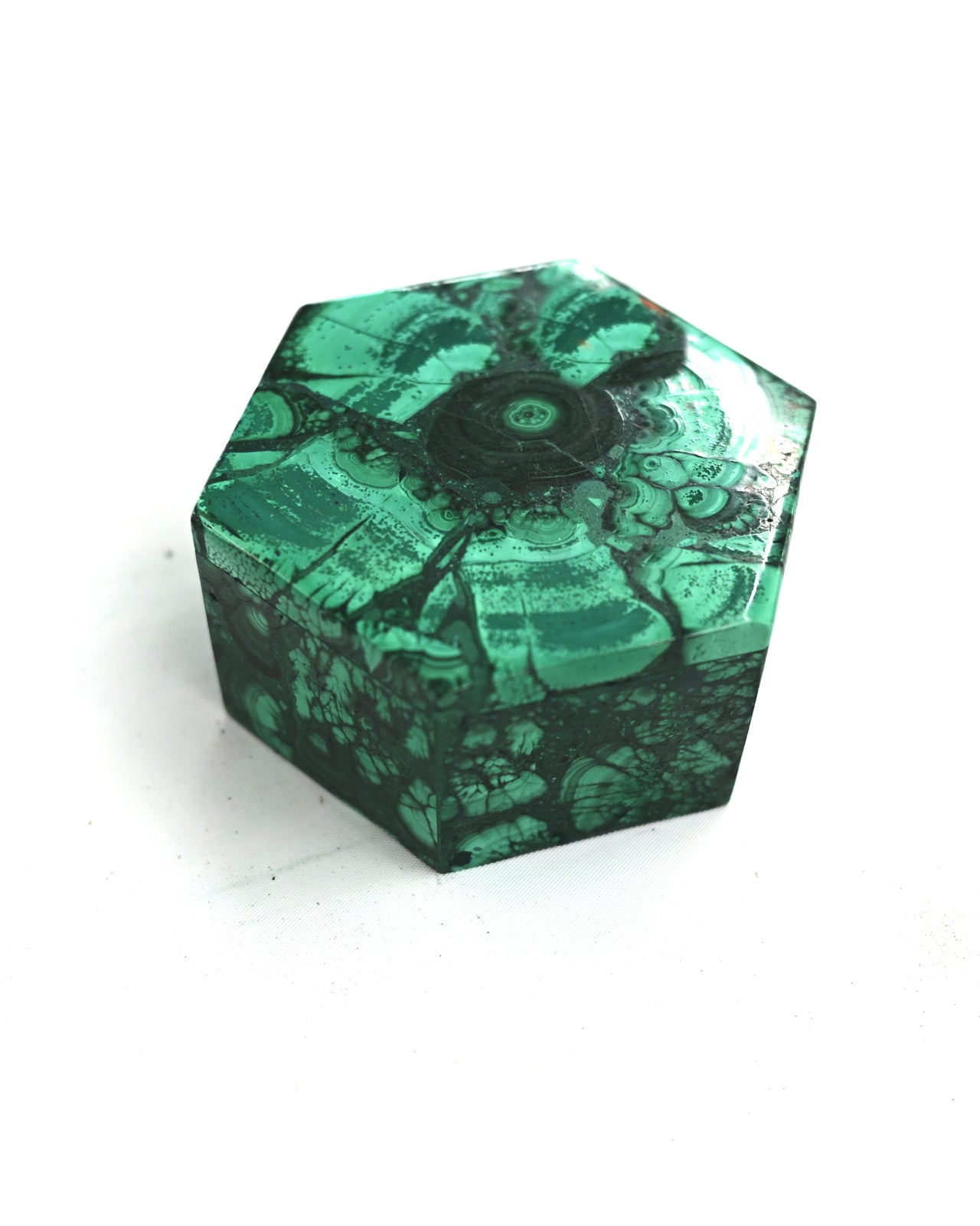 Handcrafted Malachite Box
