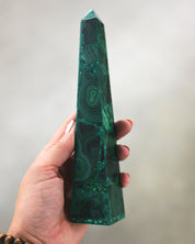 Malachite Obelisk 7.5inch