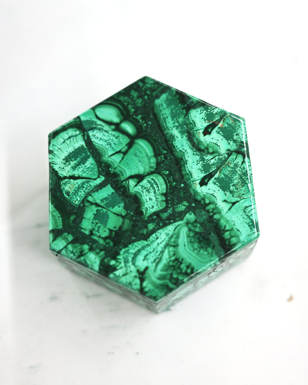 Handcrafted Malachite Box