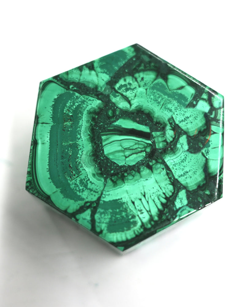 Handcrafted Malachite Box