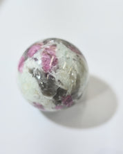 Ruby In Feldspar Sphere
