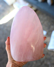 Rose quartz statement freeform 5lbs Madagascar