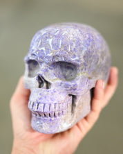 Rare Turkish Lavender Jade Skull