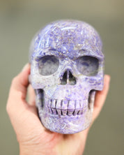 Rare Turkish Lavender Jade Skull
