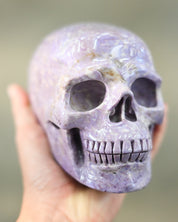 Rare Turkish Lavender Jade Skull