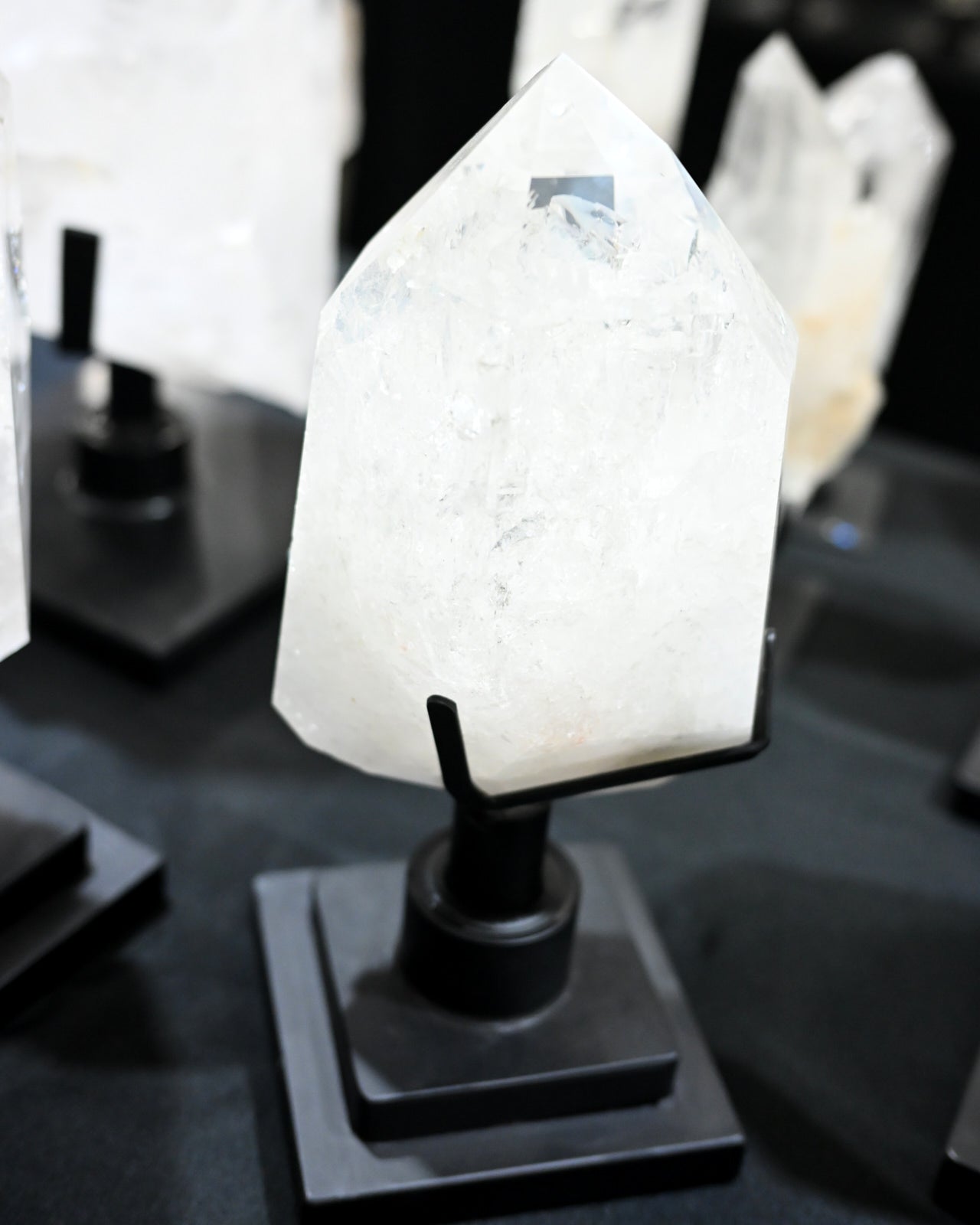 Clear Quartz Point on Spinning Stand 11.8lbs