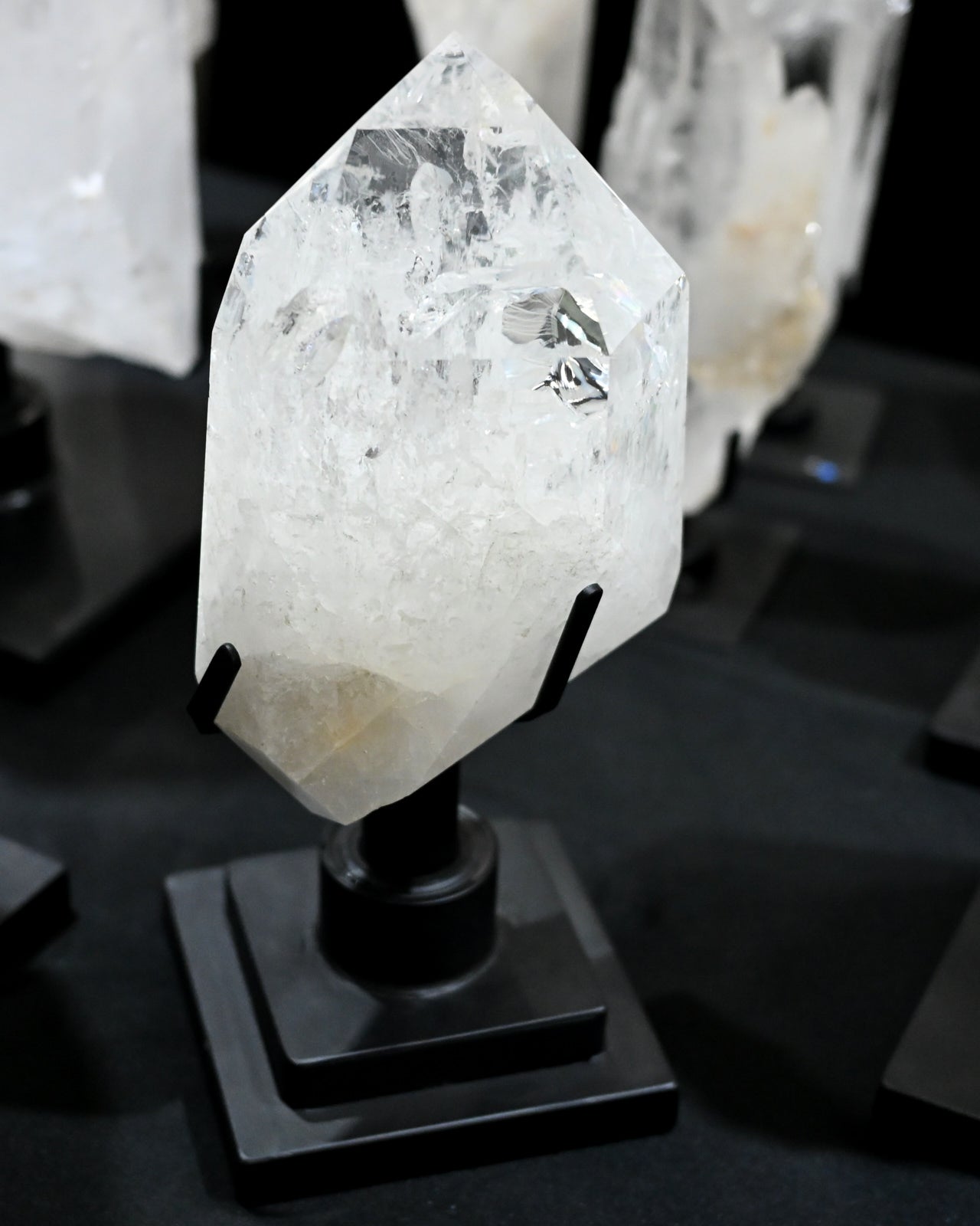 Clear Quartz Point on Spinning Stand 11.8lbs