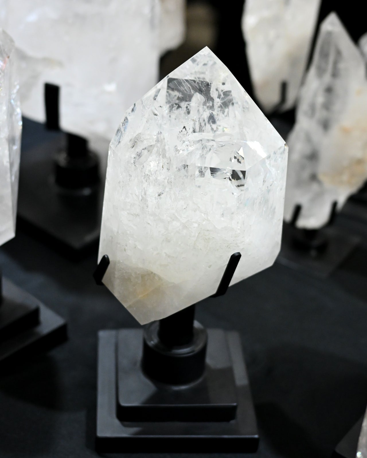 Clear Quartz Point on Spinning Stand 11.8lbs