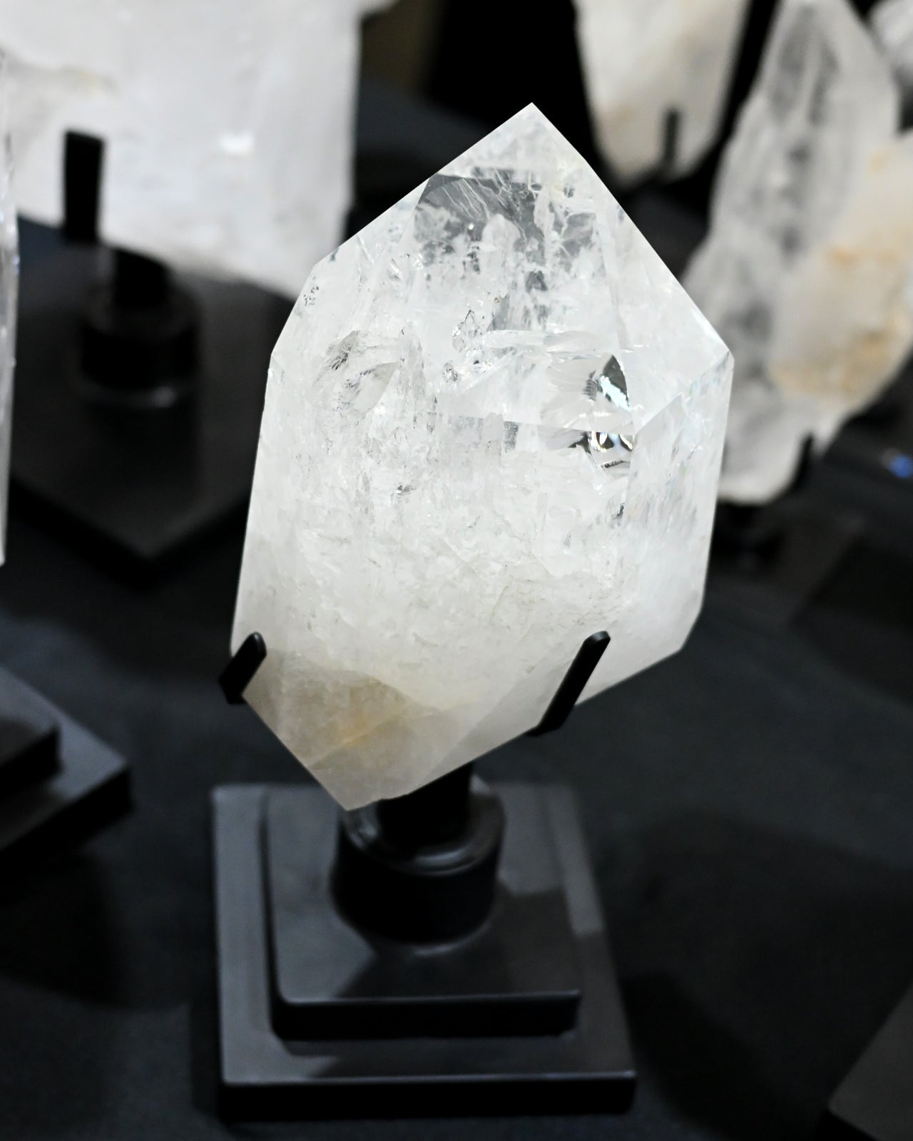 Clear Quartz Point on Spinning Stand 11.8lbs