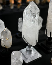 Clear Quartz Point on Spinning Stand 12.6 lbs