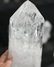 Clear Quartz Point on Spinning Stand 12.6 lbs