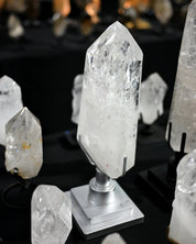 Clear Quartz Point on Spinning Stand 12.6 lbs
