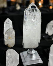 Clear Quartz Point on Spinning Stand 12.6 lbs