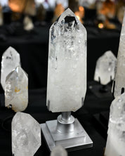 Clear Quartz Point on Spinning Stand 12.6 lbs